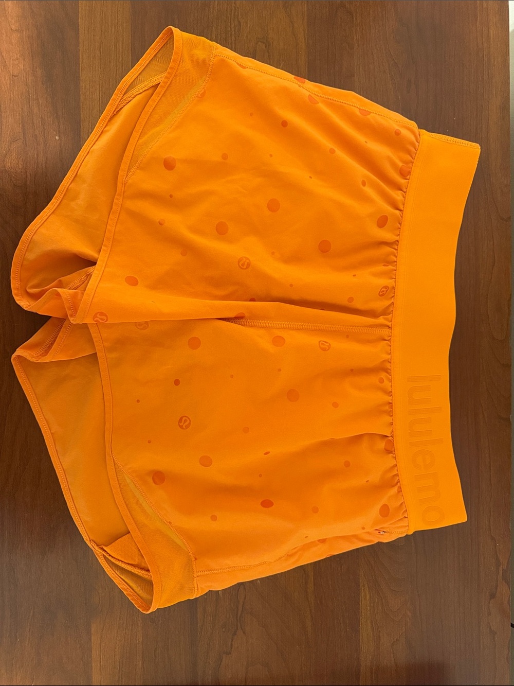 lululemon athletica Orange Athletic Shorts *limited addition*